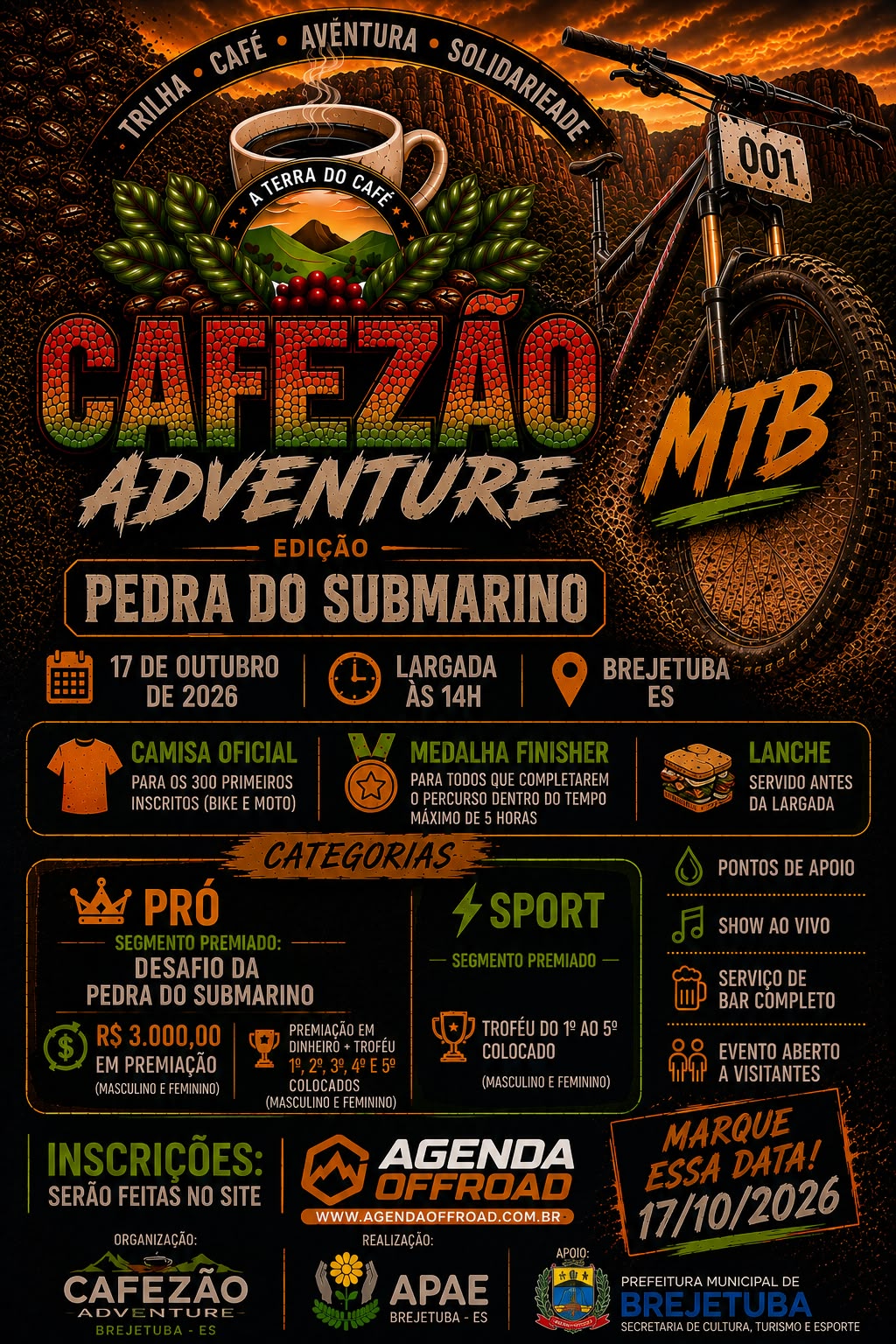 Banner CAFEZÃO ADVENTURE — EDIÇÃO PEDRA DO SUBMARINO