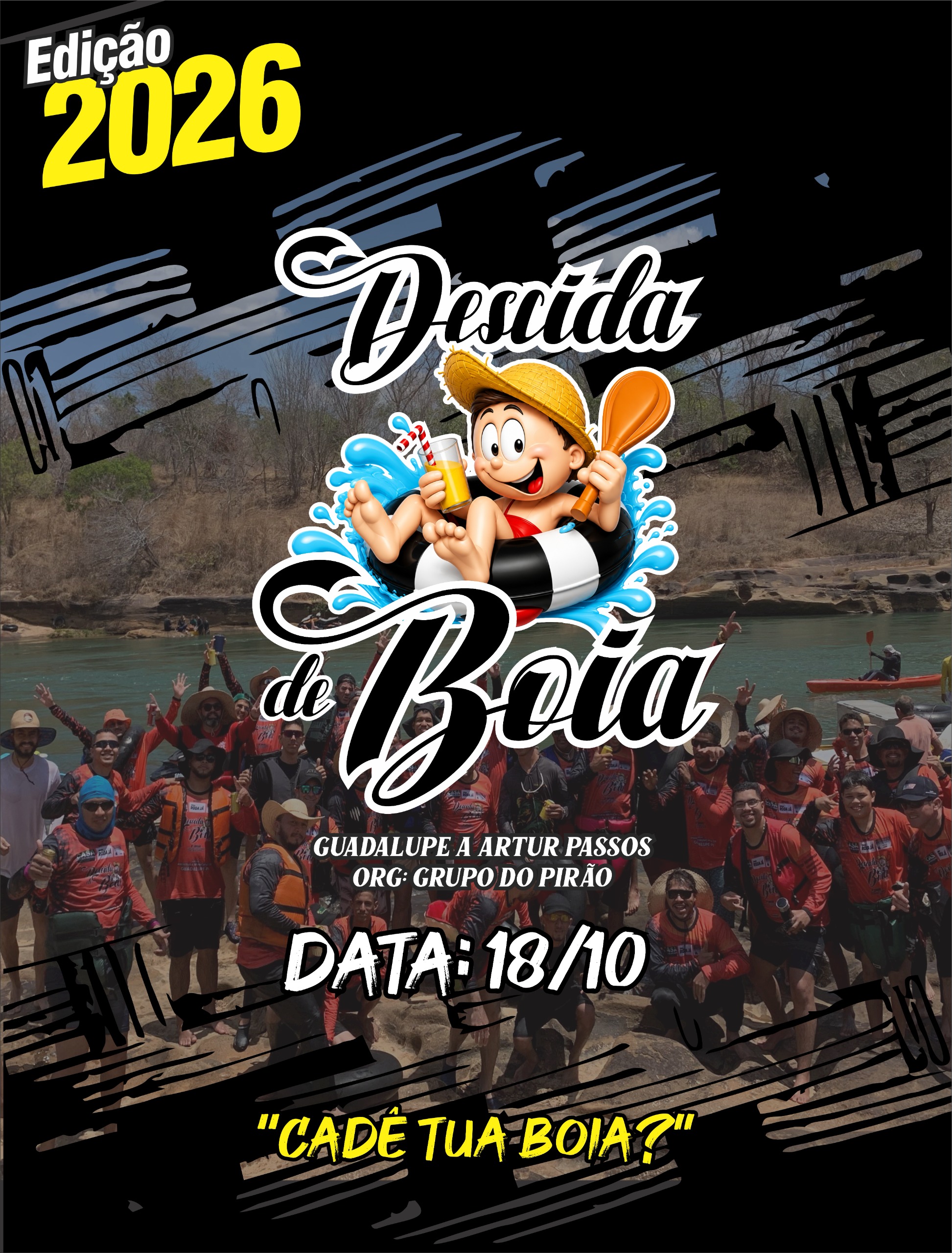 Banner  Descida de Boia Guadalupe Edição 2026
