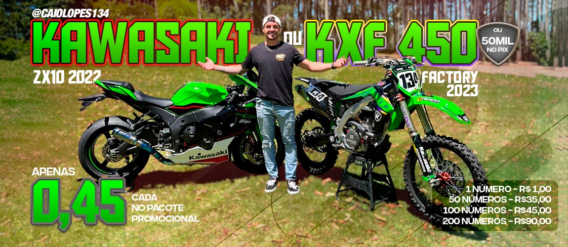 Kxf 450 2023 factory Ou Kawasaki zx10 2022 Ou 50 mil no Pix