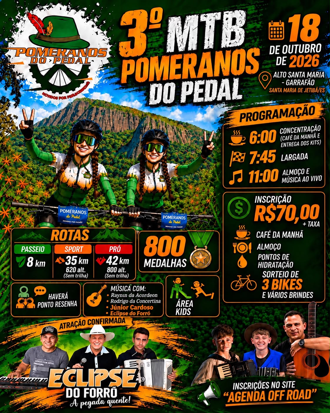 Banner 3° MTB - Pomeranos do Pedal