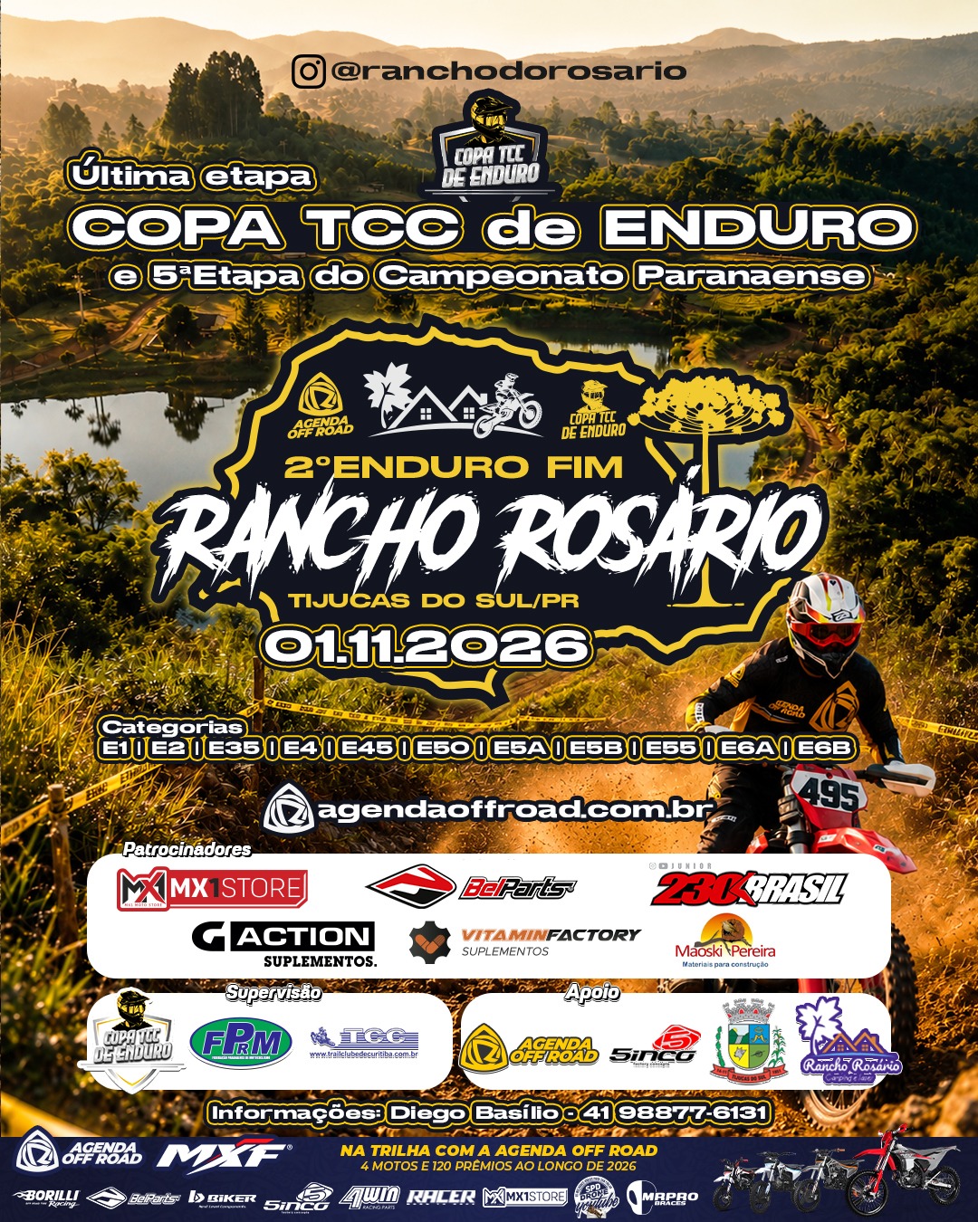 Banner 4ª Etapa Copa TCC de Enduro - Rancho Rosário