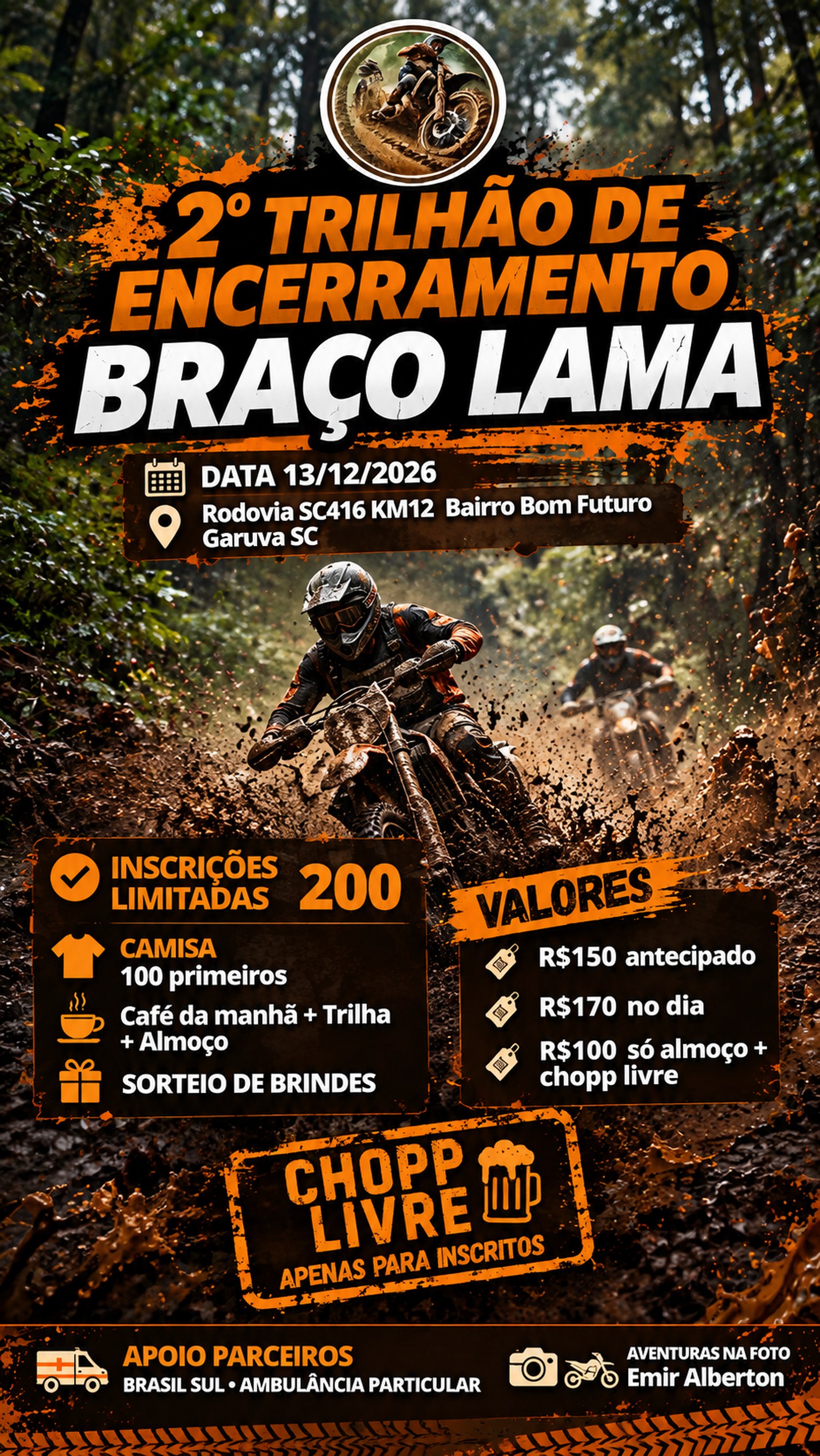 Banner 2° Trilhão de Encerramento Braço Lama